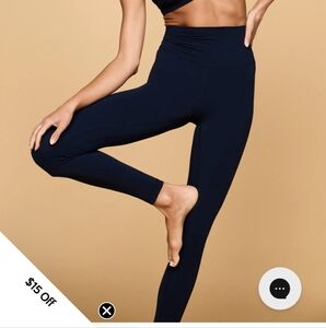 MPG Black Leggings With Blue Etching